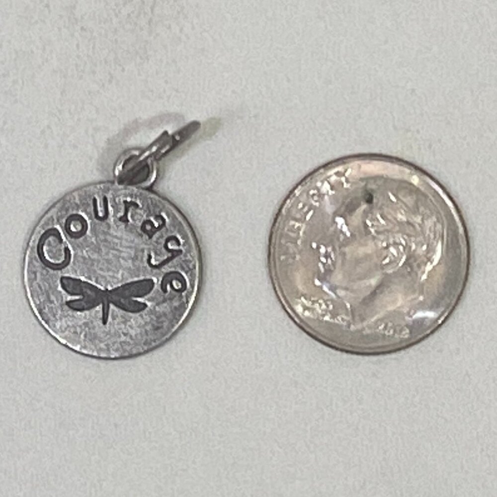 Kelly Rae Roberts silver-tone charm "courage" - Picture 4 of 5